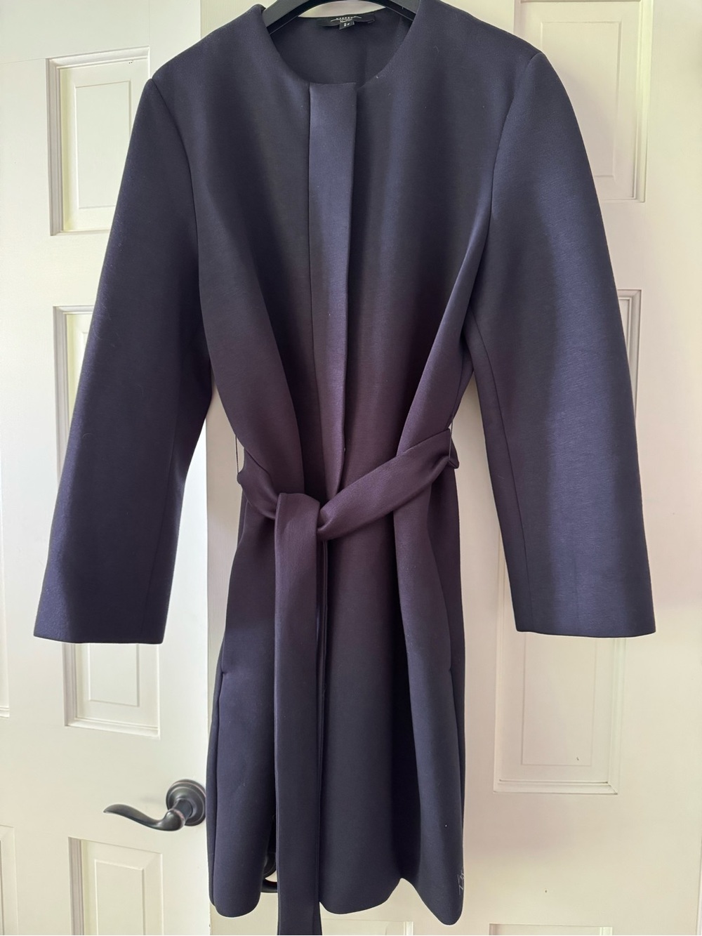 Weekend Max Mara Navy Belted Coat